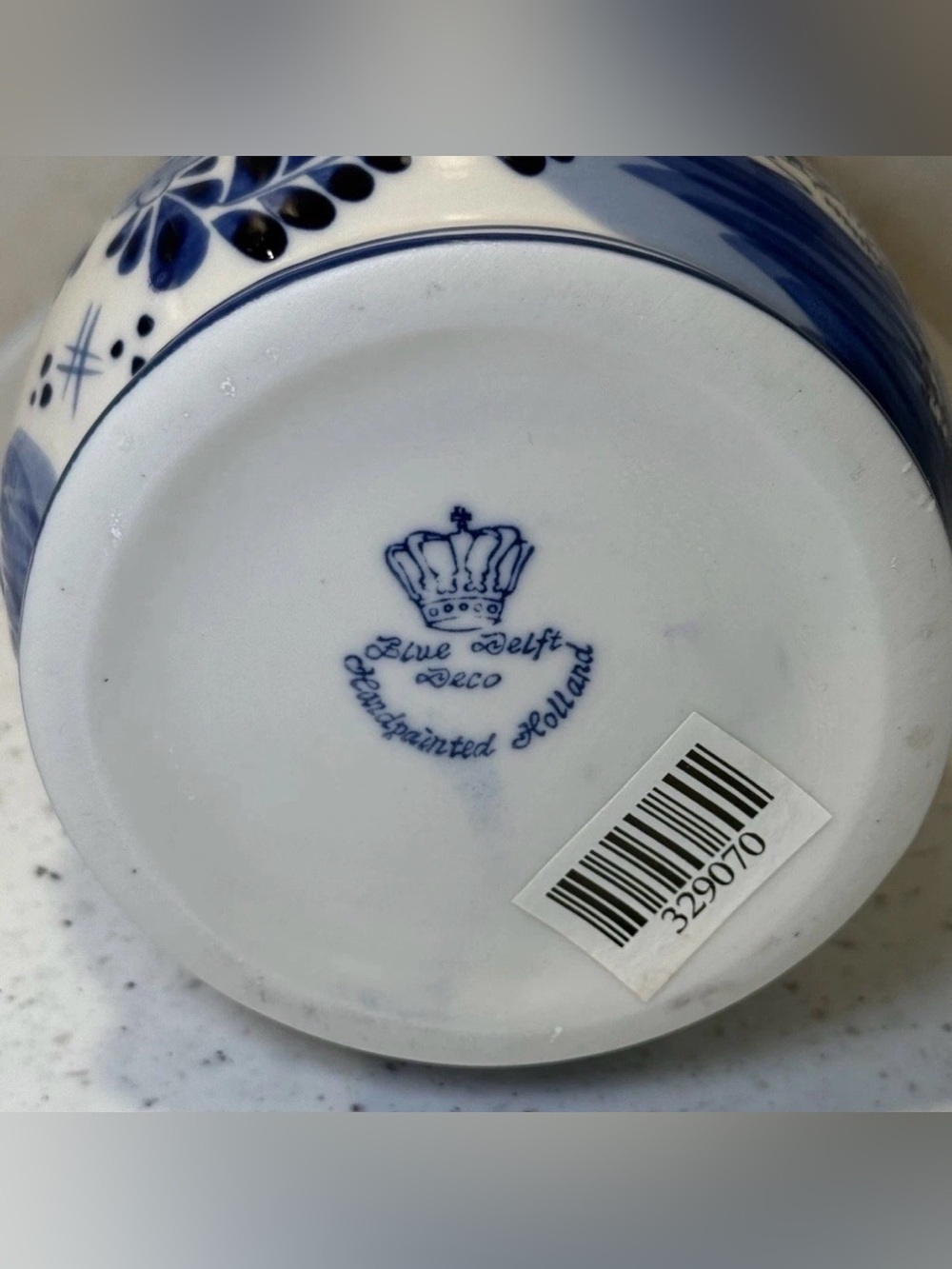 Vintage Blue White Delft Deco Lidded Canister
Jar TEA Handpainted Holland - Picture 9 of 10